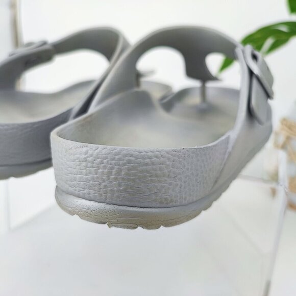 Birkenstock Women's Silver Polyurethane Sandals Size 8 US - Picture 7 of 10